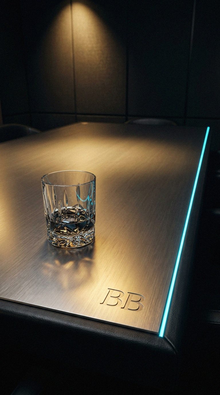 Casino gaming table with green felt surface